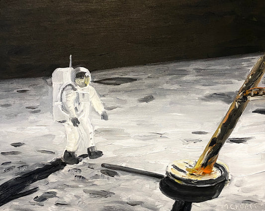 Buzz Aldrin at Lander